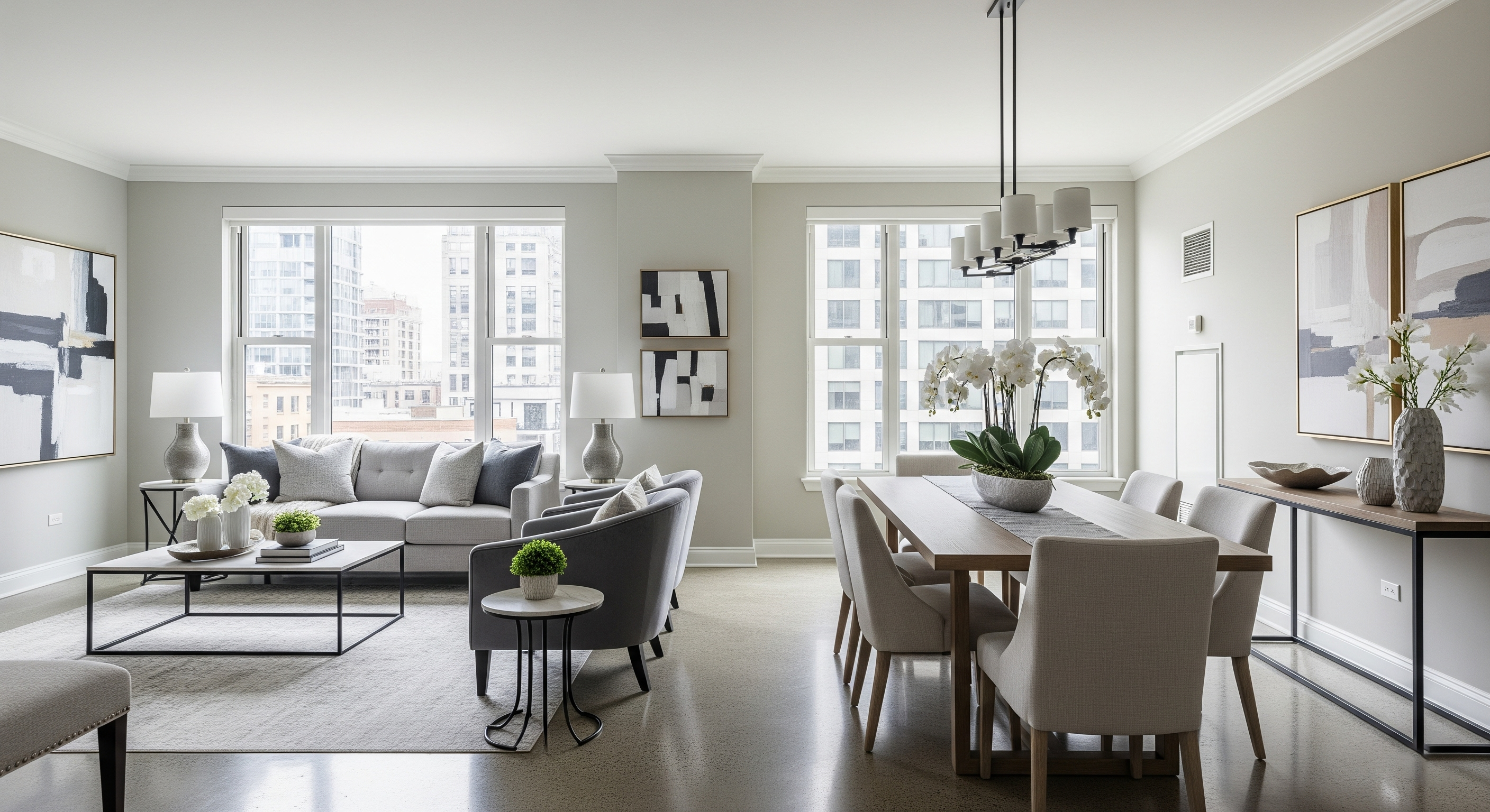 Interior de un apartamento de lujo